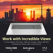 HP 17.3 FHD Laptop for Business and Students, AMD Ryzen 5 7430U, Wi-Fi 6, Windows 11 Pro (32GB RAM | 2TB SSD)