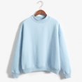 thumbnail image 2 of Women's Oversized Turtleneck Sweatshirt Long Sleeve Pullover Casual Tops (Blue XL), 2 of 6