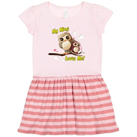 

Inktastic My Mimi Loves Me Owl Gift Toddler Girl Dress