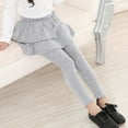 thumbnail image 4 of URMAGIC Girls Leggings with Skirt Warm Kids Leggings Tutu Pants Fall Winter Clothes 4-10T, 4 of 14