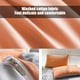 thumbnail image 5 of Conjunto de ropa de cama de algodón lavado al agua de color puro, 1.8m, cuatro piezas, para todas las estaciones, naranja, 5 of 8