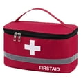thumbnail image 2 of Empty Kit Outdoor Emergency Storage Box, For Home Outdoor Travel Hiking Camping Large Red, Organizes Supplies, Portable Medical / First Aid Kit Organizer Bag, Large Size, By PRYESS, 2 of 5