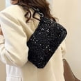 thumbnail image 6 of Women's Sparkly Sequin Crossbody Purse Evening Clutch Handbag Bag Color Black Size One Size, 6 of 8