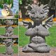 thumbnail image 4 of Estatua de dragón meditado para jardín Escultura Estatua Figura Adornos de resina para coleccionar en el jardín Decoración de jardín al aire libre Estatua de resina Dragón meditado, 4 of 4
