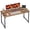 Rustic Brown, variant on Amadwell 54" Computer Desk, Home Office Desk, Study & Gaming Desk with Storage, Large Legroom, Sturdy Metal Frame,Rustic Brown