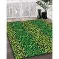thumbnail image 2 of Ahgly Company Indoor Square Patterned Dark Forest Green Area Rugs, 5' Square, 2 of 6