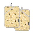 thumbnail image 7 of Yayeee Pot Holders Kitchen Heat Resistant with Pockets 7"x9.8" Cotton Oven Cooking Hot Pads, Cute Bee Pattern, 7 of 7