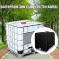 thumbnail image 5 of IBC Tank Cover Tarpaulin - 116x100x120cm Waterproof UV-Resistant Protector for 1000L Containers (Black)_MM2, 5 of 5