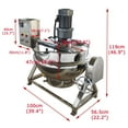 thumbnail image 2 of 26.5 Gallon Electric Jacketed Kettle Stainless Steel Tilt Kettle with Scraper 220V 3-phase, 2 of 16