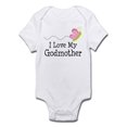 thumbnail image 1 of CafePress - I Love My Godmother Infant Bodysuit - Baby Light Bodysuit, 1 of 1