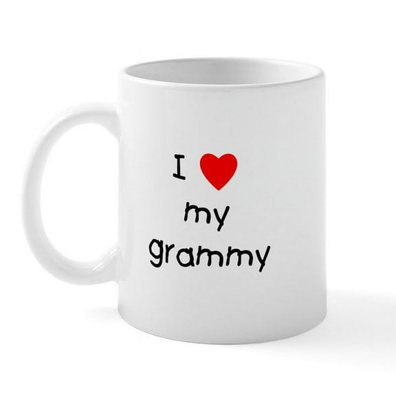 CafePress - I Love My Grammy Mug - 11 oz Ceramic Mug - Novelty Coffee Tea Cup