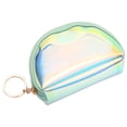 thumbnail image 1 of Coofit Coin Purse Short Holographic Zipper Closure Coin Pouch Coin Wallet Makeup Pouch, 1 of 6