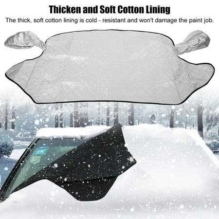 TOPINCN Aluminium Film Car Snow Shield Sun Shade Ice Rain Dust Frost Block Waterproof Cover,Car Cover,Car Waterproof