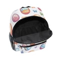 thumbnail image 6 of FORMRS School Backpack with Front Zippered Pocket 12" Student Travel Daypack, Pastel Easter Pattern, 6 of 6
