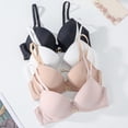 thumbnail image 5 of GEWSEY Women's Underwire Shaping Bra Comfort Smooth Seamless T-Shirt Convertible Straps Lightly Lined Bras (White, L), 5 of 9