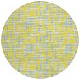 thumbnail image 2 of Addison Rugs Chantille Indoor/Outdoor Transitional Geometric, Abstract Yellow Washable Round Rug, 8' x 8', 2 of 6