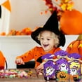 thumbnail image 6 of Peacheart Halloween Treats Bags, 50pcs Cute Cartoon Ghost Witch Halloween Candy Bag with Ribbon, Halloween Goodie Bags Gift Bags for Trick or Treating Halloween Party Favors Supplies, 6 of 6