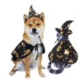 thumbnail image 1 of (L)Dog Halloween costumes, dog and cat cape hats pet cape costumes pet cape with witch hat and pet bow tie role play costume Halloween costumes suitab, 1 of 5
