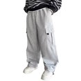 thumbnail image 4 of Ruyang Boys Baggy Cargo Sweatpants Y2K Elastic High Waisted Wide Leg Joggers Fall Winter Cotton School Athletic Pants Winter Clothes, 4 of 4