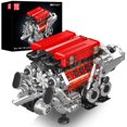 thumbnail image 1 of Juego de bloques de construcción Mould King W16 Engine 952 piezas con batería, 1 of 7