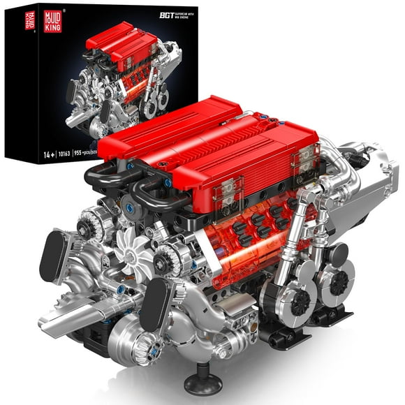 Juego de bloques de construcción Mould King W16 Engine 952 piezas con batería