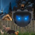thumbnail image 1 of Juego de 1 repelente de animales nocturno con energía solar, para ciervos, con luz LED estroboscópica, para zorrillos, coyotes, zorros, pájaros, para jardín, granja, luz LED azul, 1 of 5