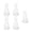 250ml, variant on 5Pcs Leak Graduated Flasks with Scales Clear Triangular for School Laboratory