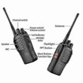 thumbnail image 5 of Long Range Rechargeable Two-way Radios 2-4 Pack - Uhf 400-470mhz Walkie Talkies With Earpiece, Li-ion Battery, And Charger Included, 5 of 5