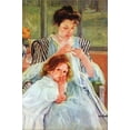 thumbnail image 2 of Art.com Young Mother Sewing Stretched Canvas Print Wall Art by Mary Cassatt, 12" x 18", 2 of 4