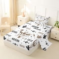 thumbnail image 2 of Erosebridal Vintage Aztec Geometric Twin Sheet Sets,Bull Skull Boho Exotic Style Bedding For Men Women 3pcs, 2 of 6