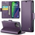 thumbnail image 1 of Étui pour iPhone 15 Plus, Étui Portefeuille avec Porte-Cartes, Support, Blocage RFID, Fermeture Magnétique, Antichoc, Étui de Protection en Cuir PU pour iPhone 15 Plus, Portefeuille à Rabat, 1 of 7