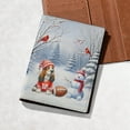 thumbnail image 5 of Hello Winter Basset Hound Football Snowman Welcome Snowy Morning Travel Passport Wallet Bassets Dog Breed Lovers Gifts Idea PU Leather Passport Holder Cover - 01012, 5 of 5