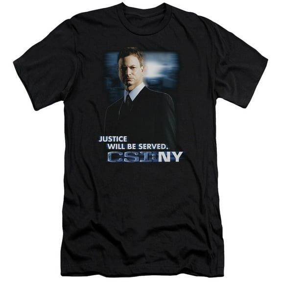 Csi:Ny - Justice Served - Premium Slim Fit Short Sleeve Shirt - Medium