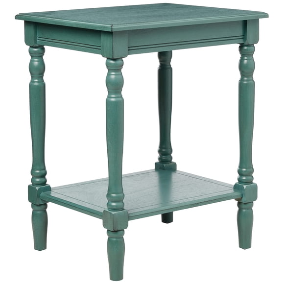 Terapia decorativa para decoración de mesa con almacenamiento, azul y gris
