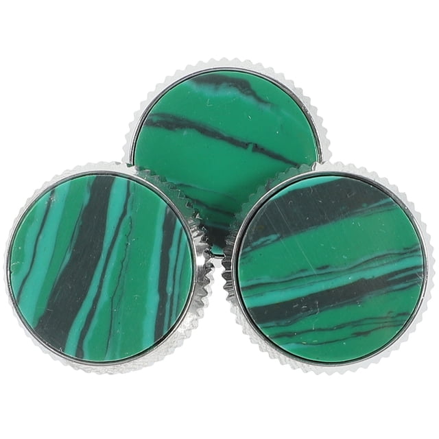 SHISUYAN Pièces de Réparation de Trompette avec Métal de Haute Qualité pour Remplacement de Bouton 3 Pcs Vert