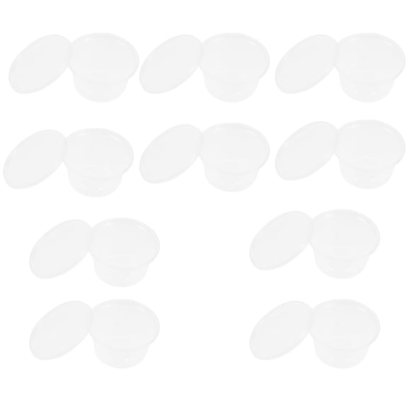 LOLIPPYY Transparent Breeding Box for Reptiles and Small Pets, Comfortable Feeding Case for Spiders and Geckos, Plastic, 10pcs