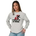 thumbnail image 4 of Tried It Home Nerd Science Project Plus Size Long Sleeve Graphic Tee Shirt Brisco Brands 3X, 4 of 5