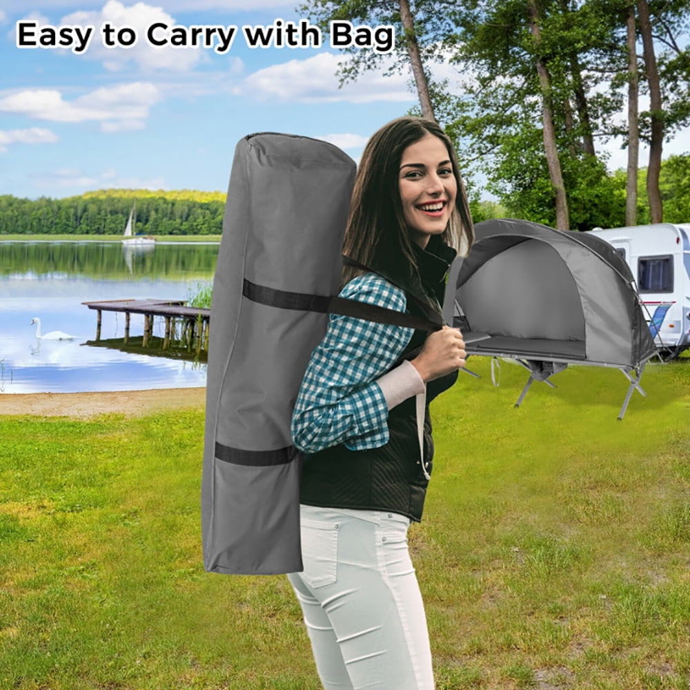 Aimee Lii 2-Person Outdoor Camping Tent with External Cover, Easy Set Up Camping Tents Shelter, Gray
