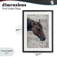 thumbnail image 4 of Stupell Industries Rustic Lodge Mother Horse Grazing in Meadow Black Framed Print Under Glass, 14 x 20, by Nathan Larson, 4 of 8