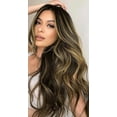 thumbnail image 3 of Clip en ondas largas y suaves, postizos gruesos, 20 pulgadas, extensiones de cabello de colores mezclados, fibra sintética, cabello de doble trama para mujeres, cabeza completa JM, 3 of 3