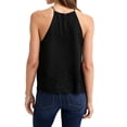 thumbnail image 4 of BODOAO Women’s Lace Trim Camisole Top, Sleeveless Spaghetti Strap Cami with Scalloped Eyelash Lace and Flowy Loose Fit, Dressy Casual Going Out Tank for Date Night and Parties Black S, 4 of 6