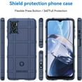 thumbnail image 2 of Slim Fit Phone Case for Motorola E22, Case for Moto E22i, Rugged Shield Case with Military Grade Shockproof Protection and Camera Lens Protection Cover for Moto E22/Moto E22i, HD Blue, 2 of 7