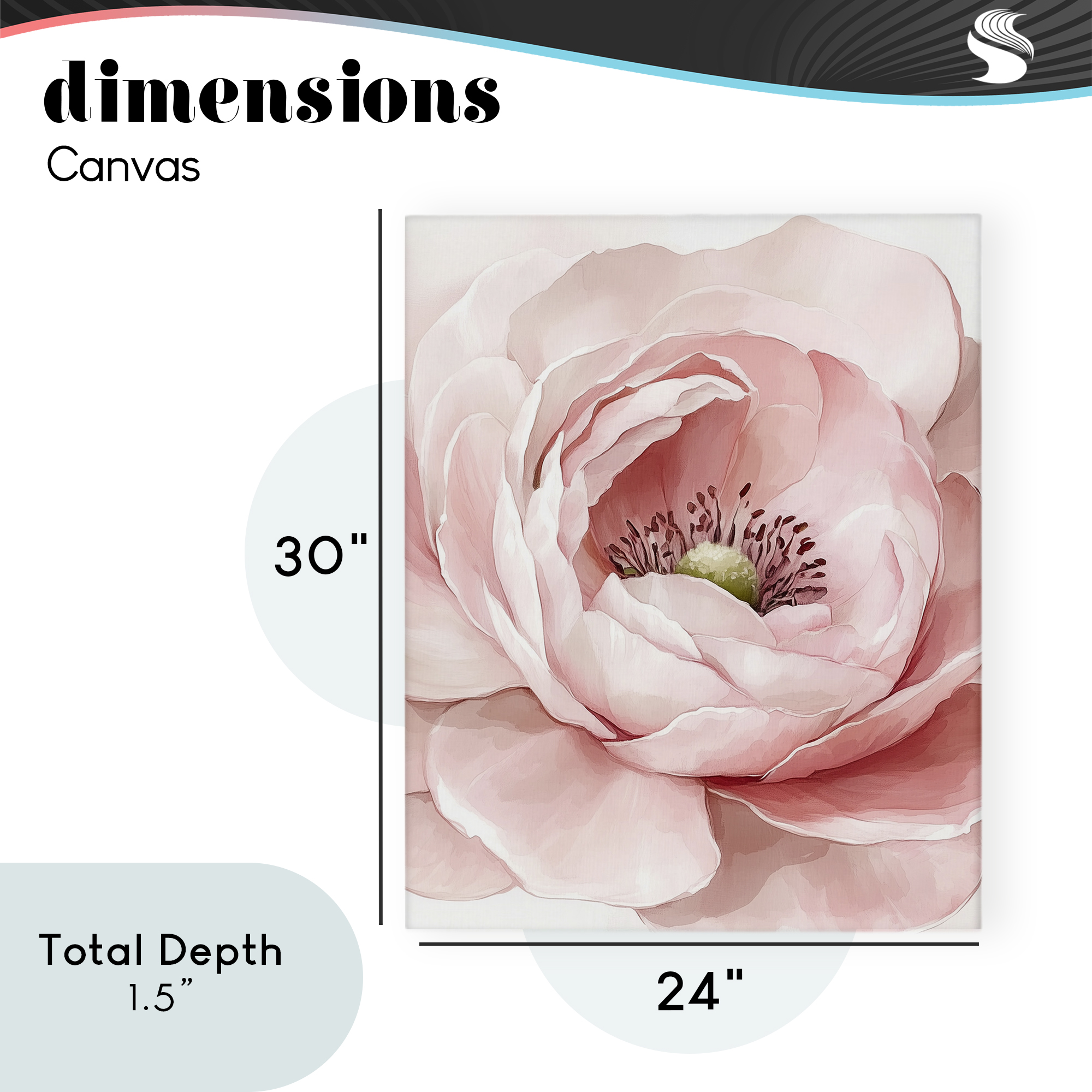 Fresh Rosy Close Up Petals Canvas Wall Art, design by Christine Simpson Art