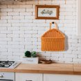 thumbnail image 3 of FUTUREORYY 1Pcs Wall Baskets for Storage Orange Plastic Rattan Kitchen Organization 10.61X9.43X6.29In, 3 of 5