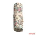 thumbnail image 3 of Bearachild Estuche para pinceles de pintura enrolladas con flores rosas, bolsa para lápices, patrón de reloj, bolsa para bolígrafos de dibujo, pinturas, 3 of 6