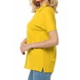 thumbnail image 4 of Basico (Gold) Polo Collared Shirts For Women 100% Cotton Short Sleeve Golf Polo Shirts For Women and Juniors, 4 of 5