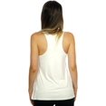 thumbnail image 4 of Shop Delfina Women's Artsy Pattern Pineapple Print Graphic Summer Racerback Tank, 4 of 5