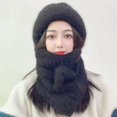 thumbnail image 4 of Woolen Cap Windproof Washable Non-Fading Breathable High Elastic Padded Lining Woolen Hat Scarf for Daily Wear, 4 of 10