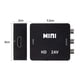 thumbnail image 2 of 5pcs AV to HDMI-compatible Adapter 1080P MINI Video Converter Box for HDTV, 2 of 6
