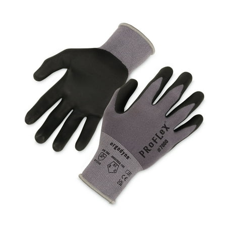 ProFlex 7000 Nitrile-Coated Gloves Microfoam Palm, Gray, Medium, Pair, Ships in 1-3 Business Days | Bundle of 2 Pairs